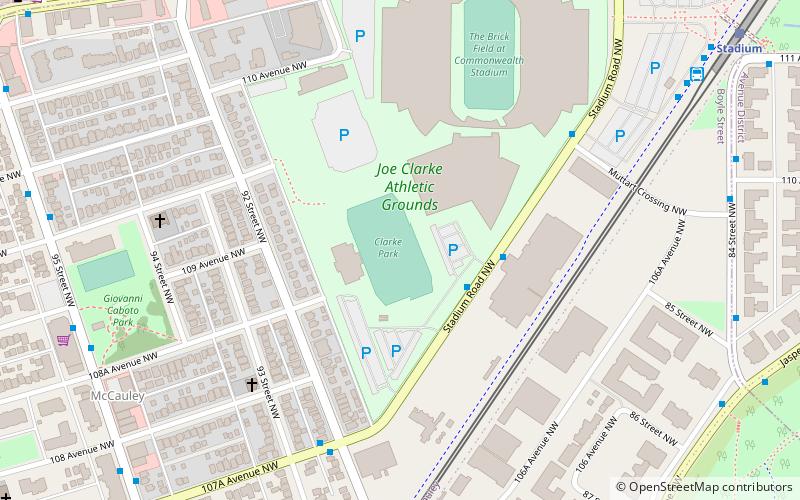 Stade Clarke location map