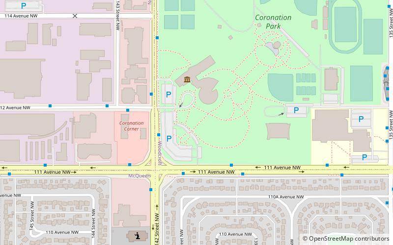 Queen Elizabeth Planetarium location map