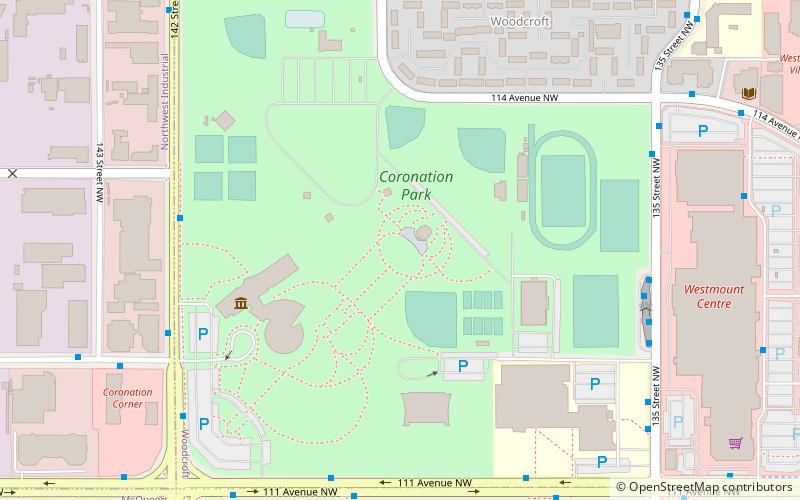 coronation park edmonton location map