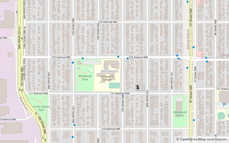 westwood edmonton location map