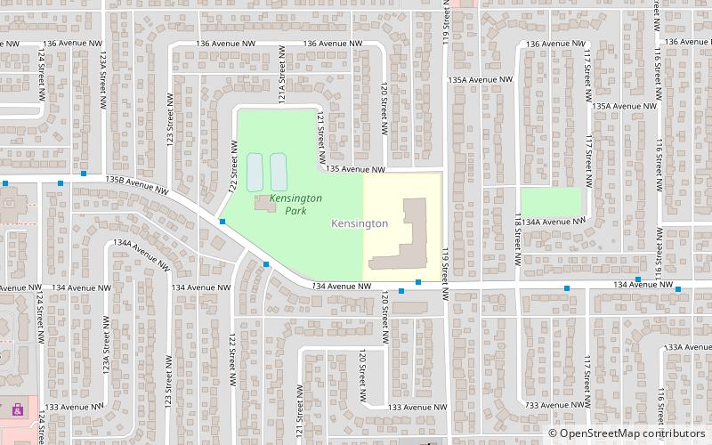 kensington edmonton location map