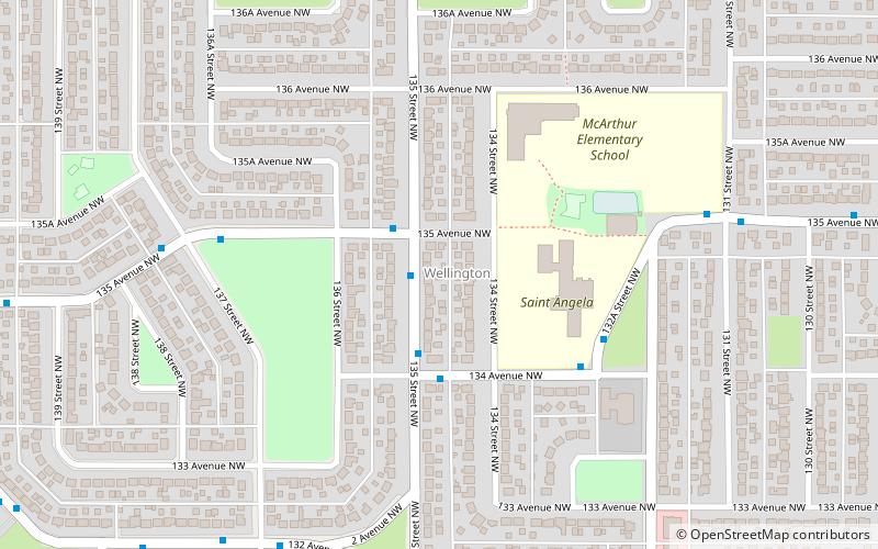 wellington edmonton location map