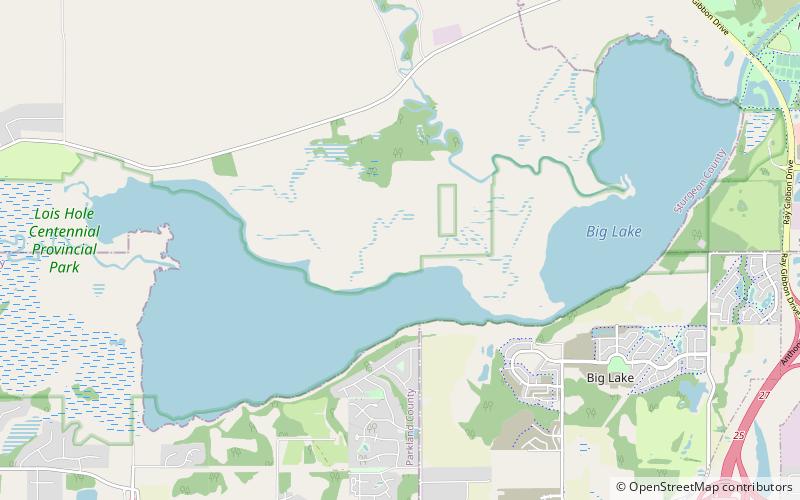 big lake st albert location map