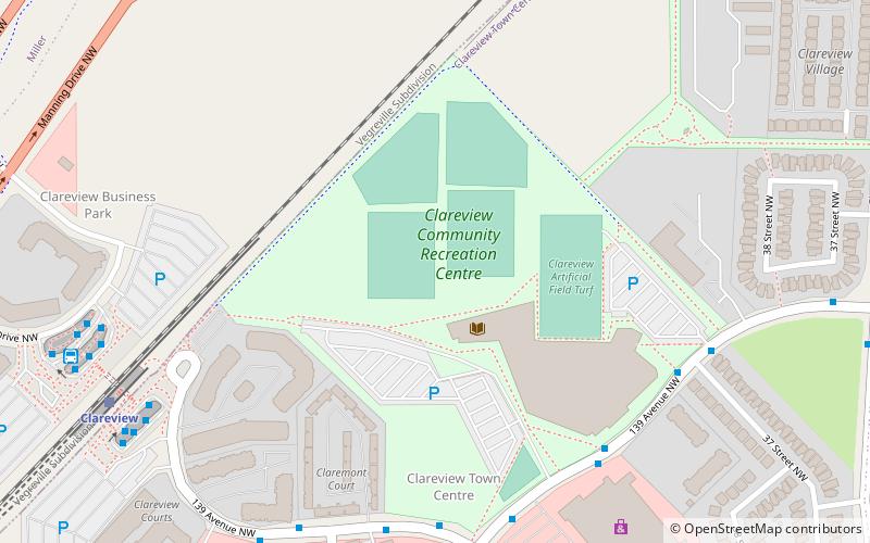 clareview town centre edmonton location map