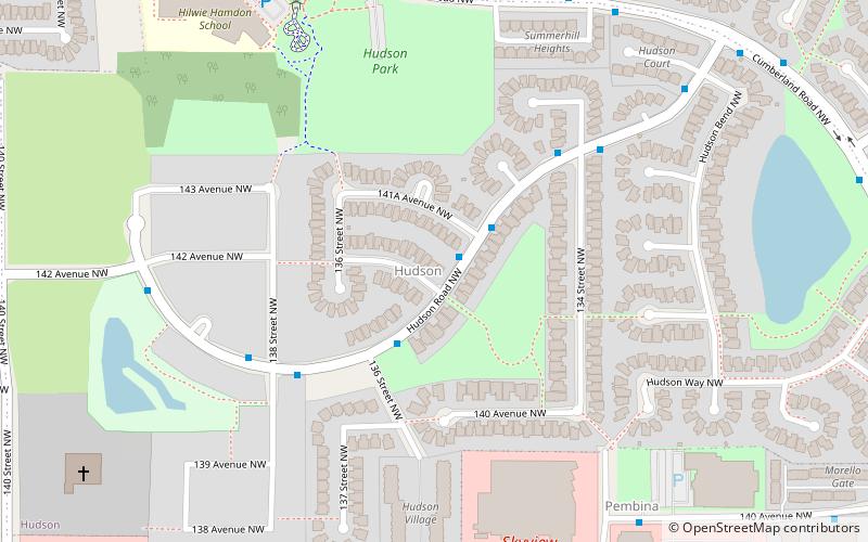 Hudson location map