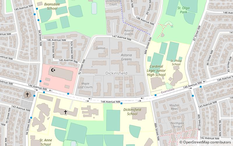 dickinsfield edmonton location map