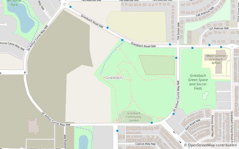 griesbach edmonton location map