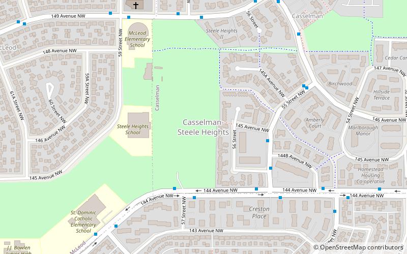 casselman steele heights edmonton location map