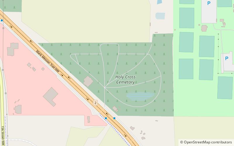 Holy Cross Cemetery location map