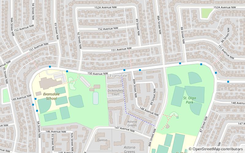 evansdale edmonton location map