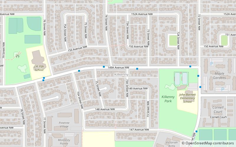 kilkenny edmonton location map