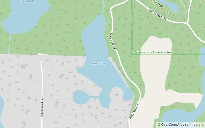 sauer lake location map