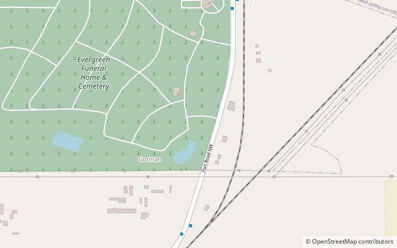 Gorman location map