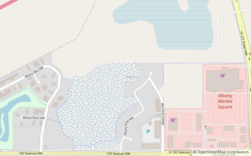 albany edmonton location map