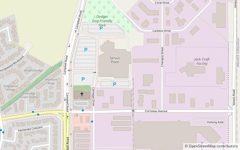 Servus Credit Union Place location map