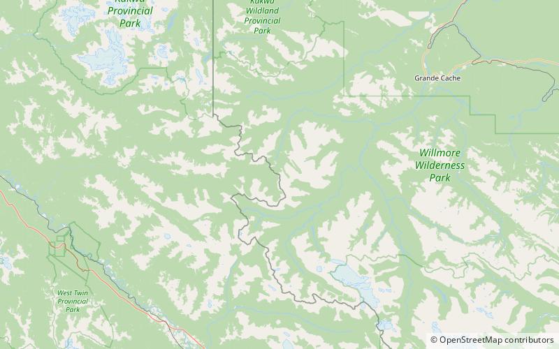 mount forget willmore wilderness park location map