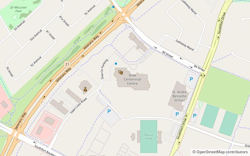 Dow Centennial Centre location map