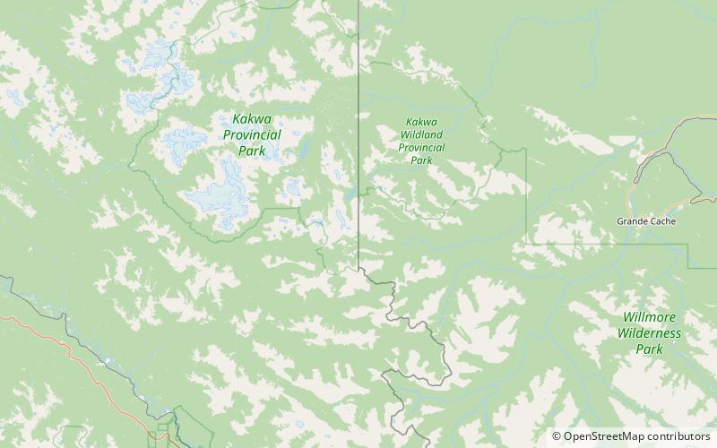 mount cote parc sauvage willmore location map