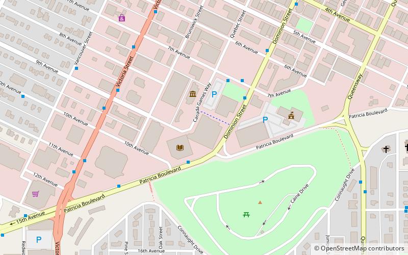 Prince George Civic Centre location map