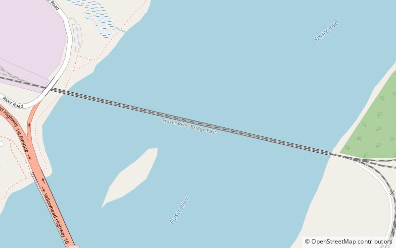 Prince George CNR Bridge location map