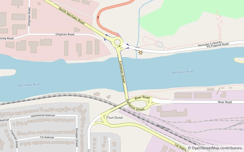 Cameron Street Bridge location map
