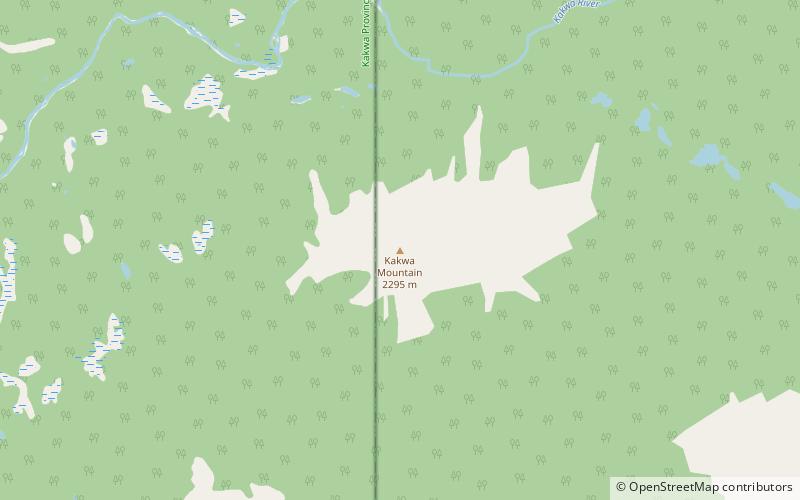 Kakwa Mountain location map