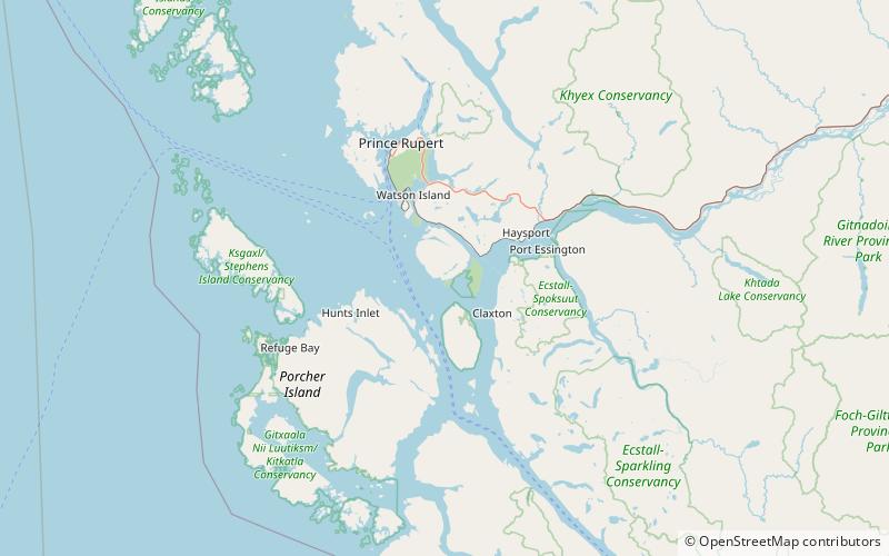 oceanic prince rupert location map