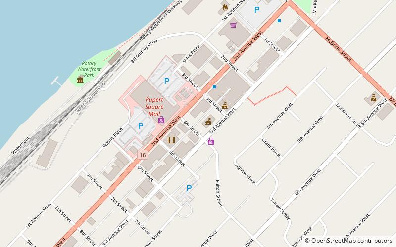 Prince Rupert City Hall location map