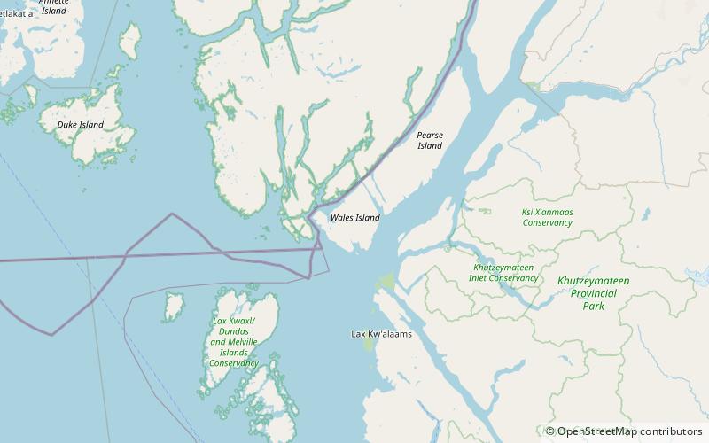 Wales Island location map