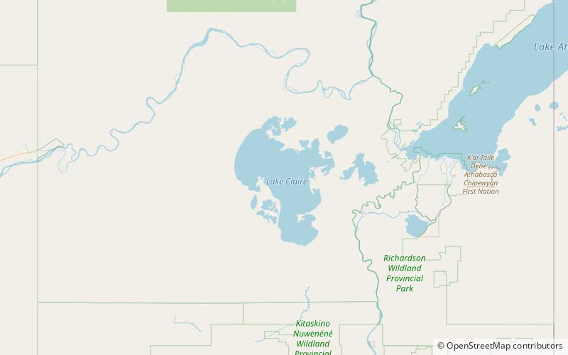 Lake Claire location map