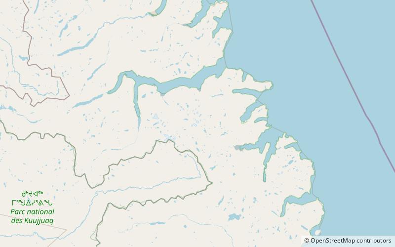 cirque mountain park narodowy torngat mountains location map