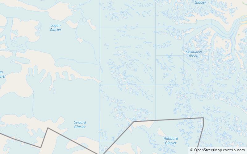 mount king george kluane nationalpark location map