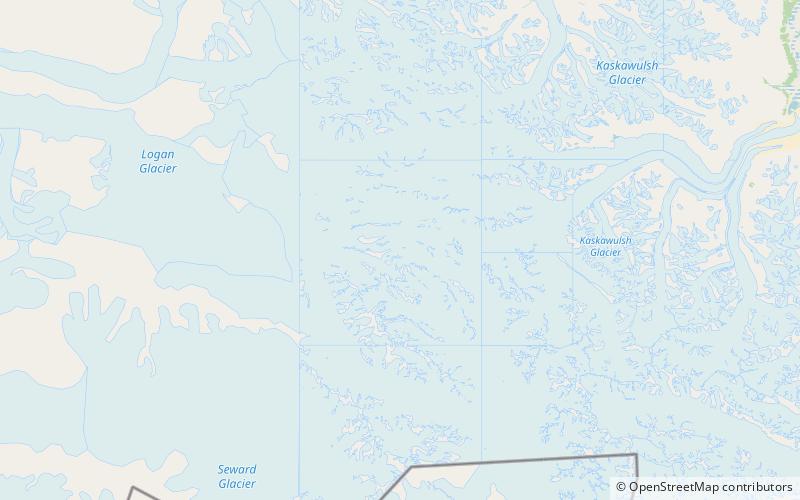 mount queen mary parc national et reserve de parc national de kluane location map