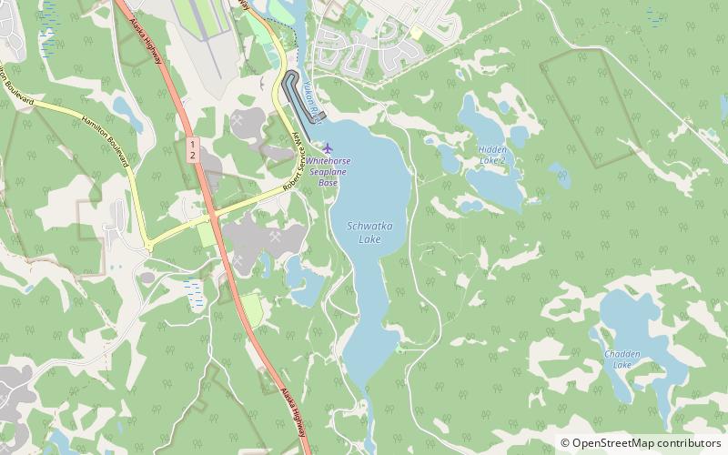 Schwatka Lake location map
