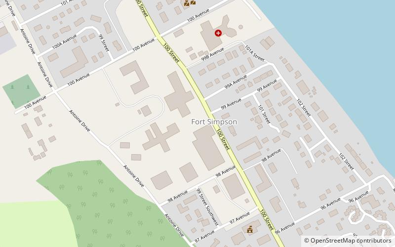 Fort Simpson location map