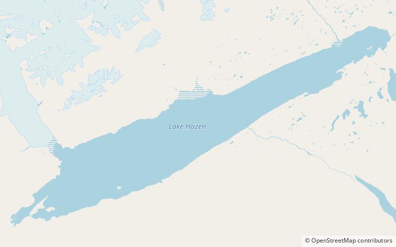 Lac Hazen location map