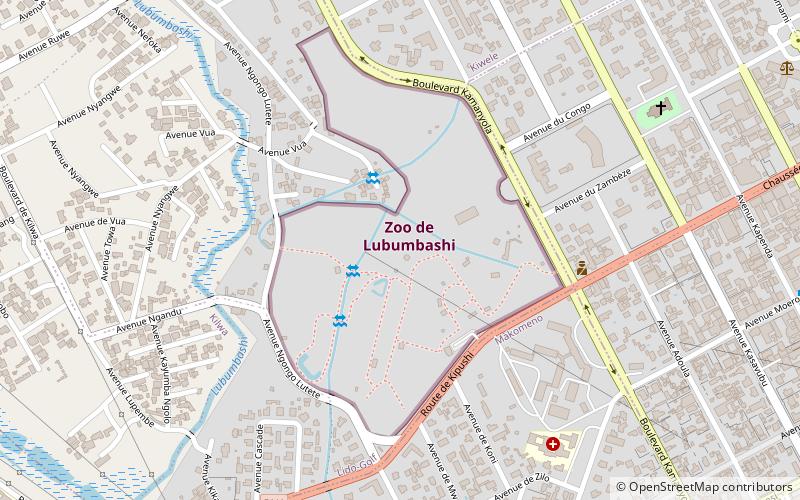 zoo de lubumbashi location map