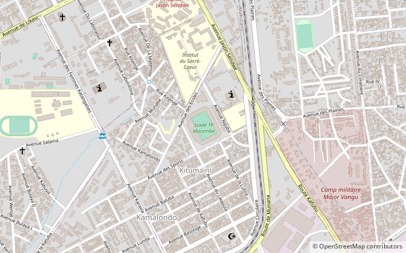 stade tp mazembe location map