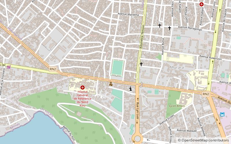 stade de lunite goma location map