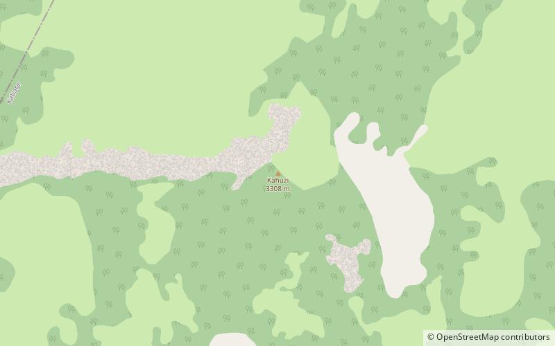 Mount Kahuzi location map