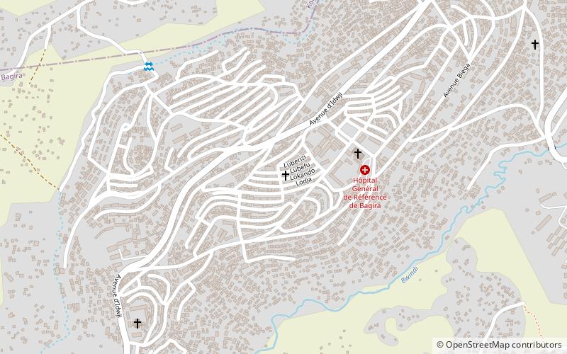 bagira bukavu location map