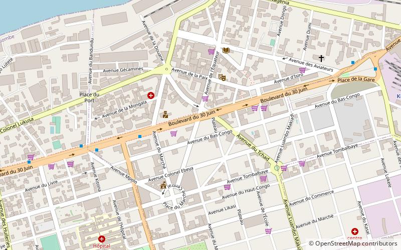 academie bankink bcdc kinsasa location map