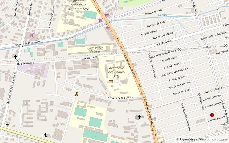 Académie des beaux-arts de Kinshasa location map