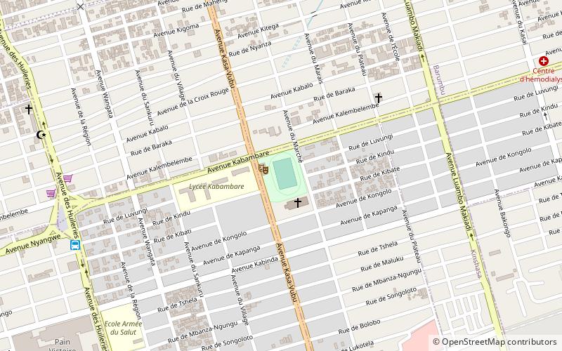 Stade Cardinal-Malula location map