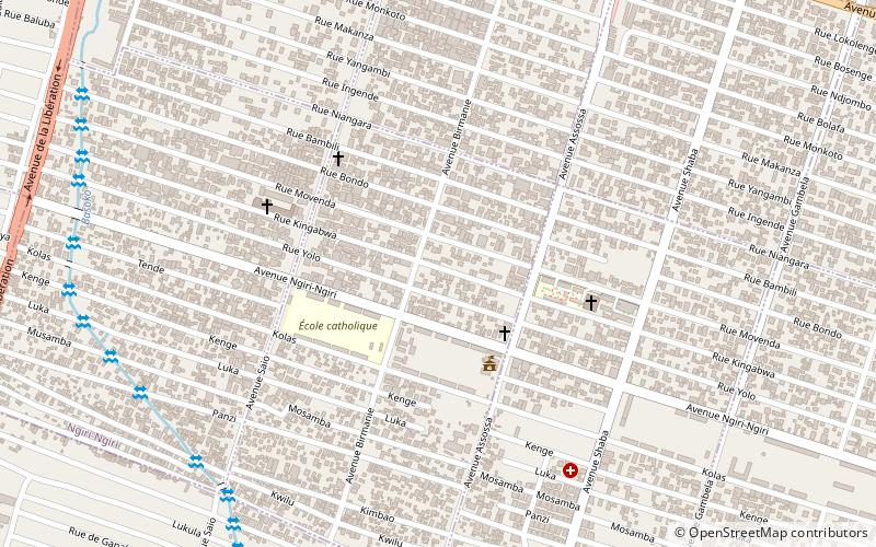 funa kinshasa location map