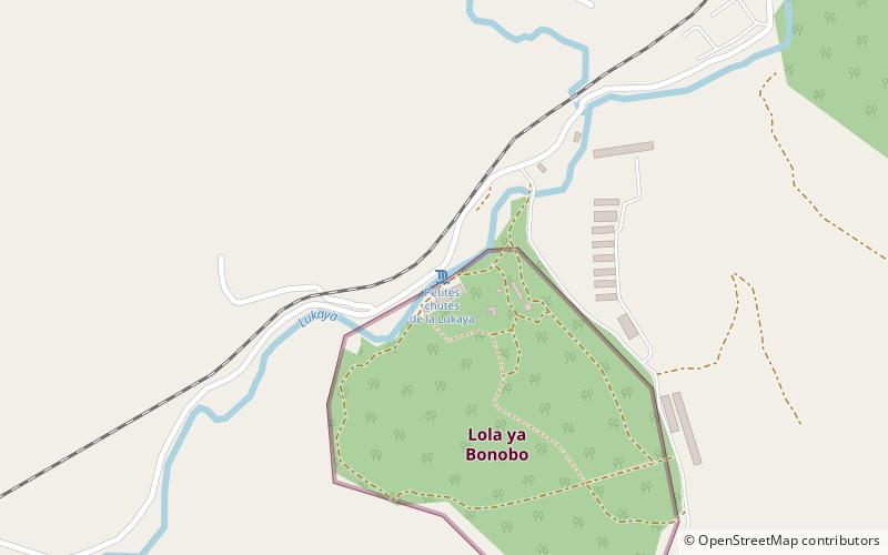 Petites Chutes de la Lukaya location map