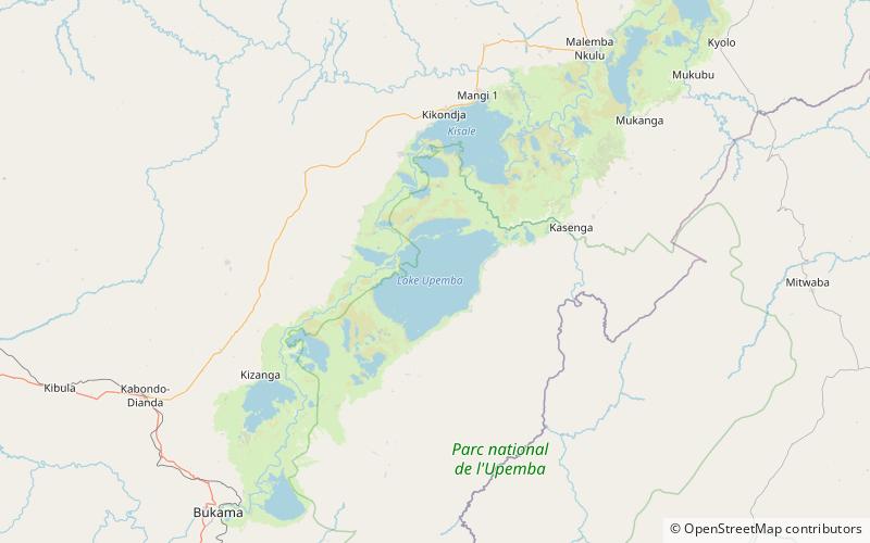 Upemba Depression location map