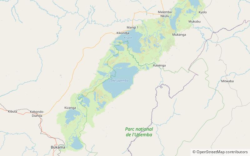 Lake Upemba location map