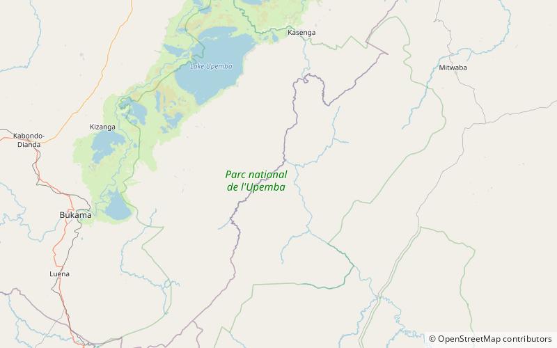 monts kibara parc national de lupemba location map