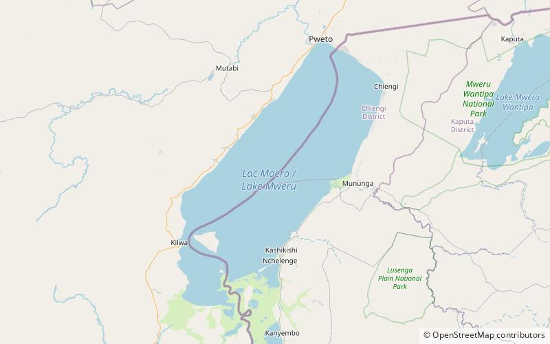 Lake Mweru location map